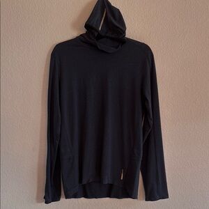 REI Men’s Lightweight Hooded Long Sleeve Shirt – Blue – Size M